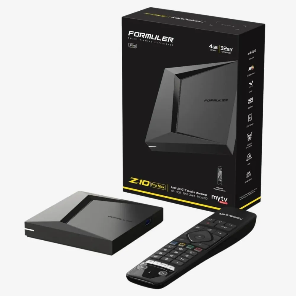 Formuler Z10 Pro Max - 4K Android OTT Box met Infrarood Afstandsbediening